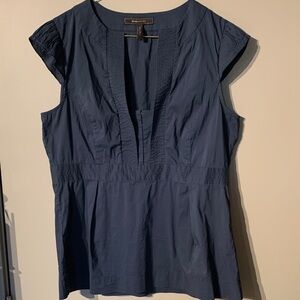 BCBGMaxAzria Deep Blue Blouse